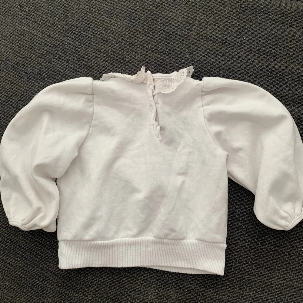 Vintage Oshkosh  Sweatshirt Cat Lady Lace‎  Girls Size 2t